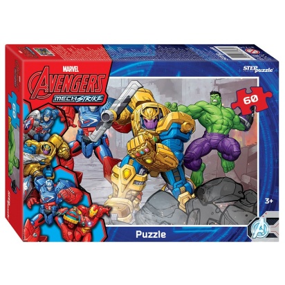 Пазлы 60 эл. "Avengers MECH Strike" 81234