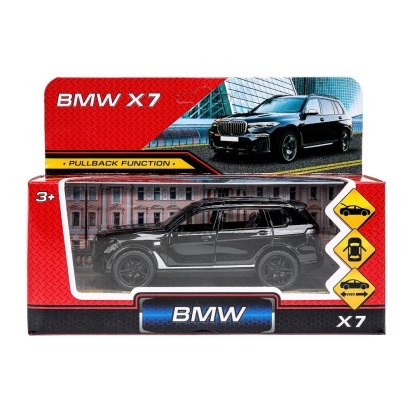 Машина металл BMW x7 12 см, двери, багажник, инерция Технопарк 2101C067-R1