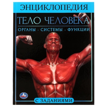 Тело человека.  Энциклопедия А4. 197х255мм, 48 стр.мелов. бумага, тв. переплет, Умка 315822