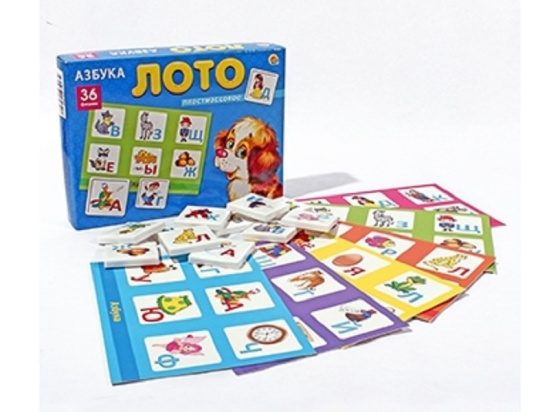 ЛОТО ПЛАСТИКОВОЕ 36 фишек. АЗБУКА (Арт. ИН-8080)