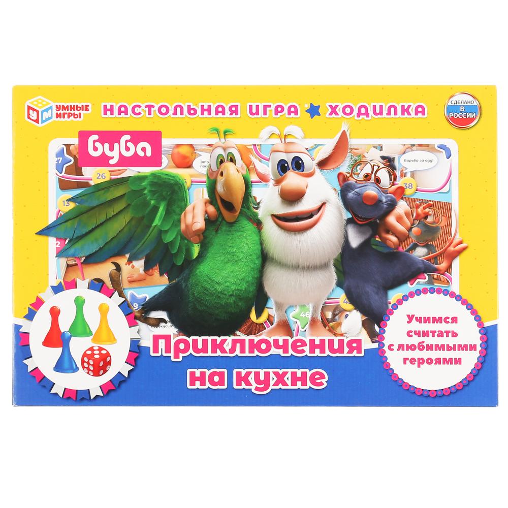 НАСТОЛЬНАЯ ИГРА-ХОДИЛКА "УМНЫЕ ИГРЫ" ПРИКЛЮЧЕНИЯ НА КУХНЕ. БУБА 301328