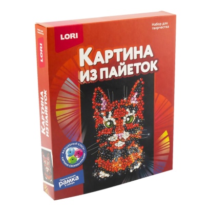 Картина из пайеток "Кошка" (20х25 см) №Ап-054