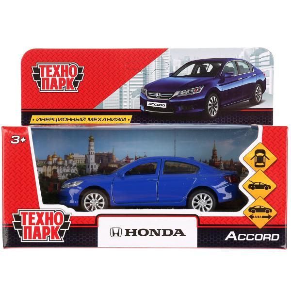 Машина металл "HONDA ACCORD", длина 12см, открыв. двери, инерц, синий, Технопарк, ACCORD-BU