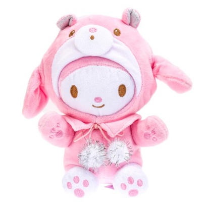 Игрушка мягкая Kuromi San RIO зайка мелоди 17см без чипа в пакете МУЛЬТИ-ПУЛЬТИ   KM116009-17-WOD