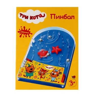Настольная игра пинбол, Три Кота кор.19,5*14,5*3см ИГРАЕМ ВМЕСТЕ B1304252-R3