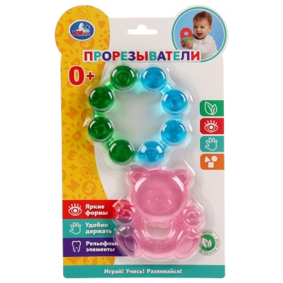 Развивающая игрушка прорезыватель на блистере (русс. уп.) Умка WTS001-R