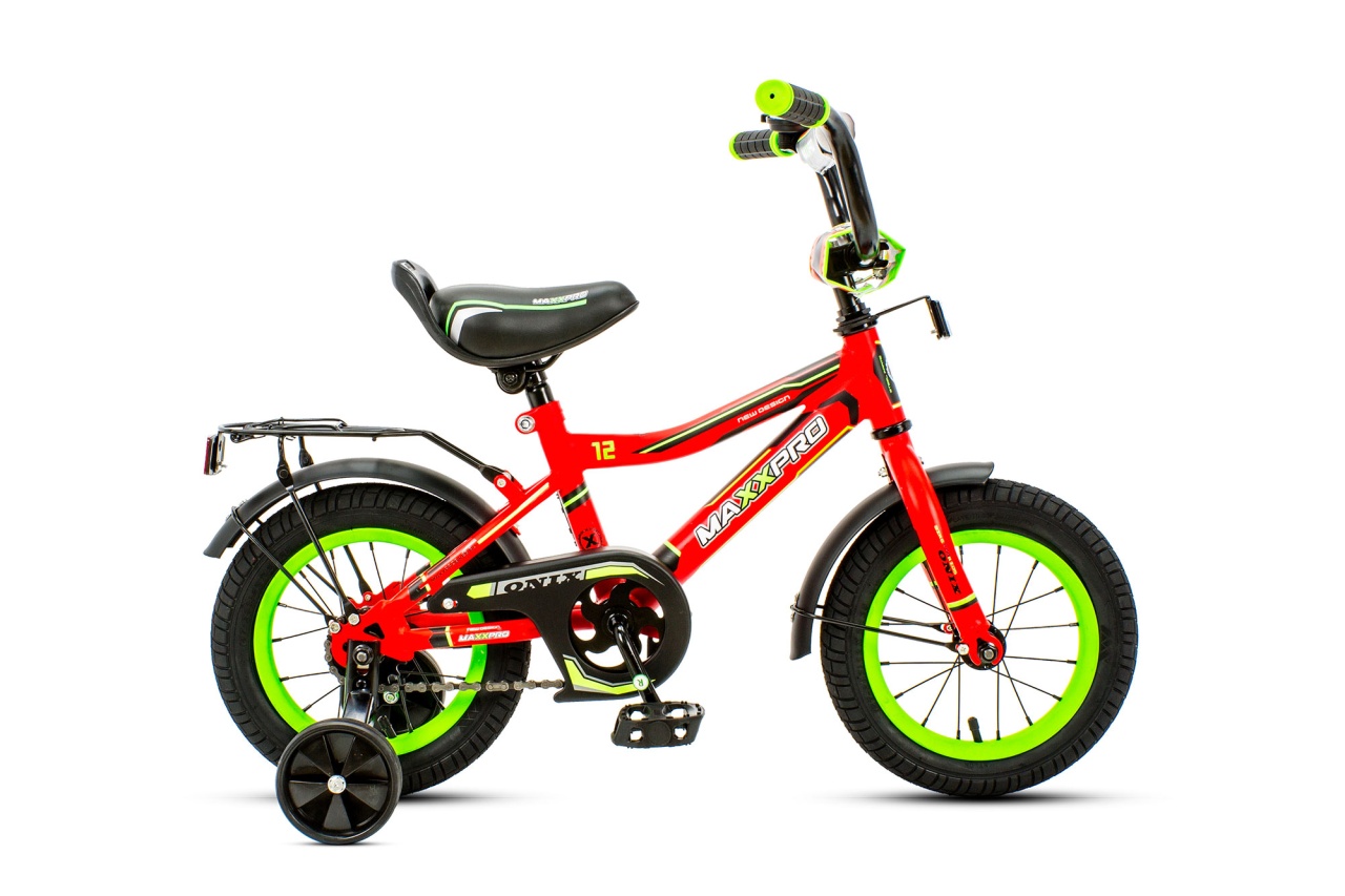 12 ONIX-12-3 (матовый красно-зеленый) Велосипед