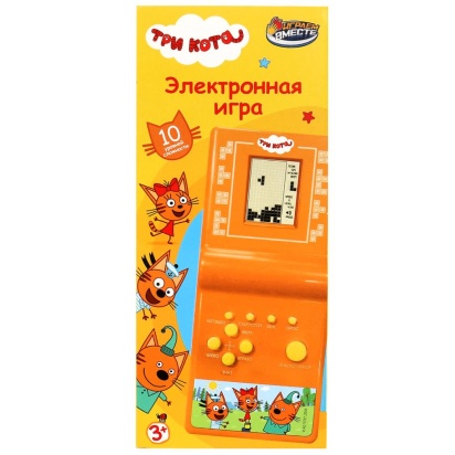 Электронная логическая игра Три Кота кор.7*14,5*2см ИГРАЕМ ВМЕСТЕ  D22605-R13