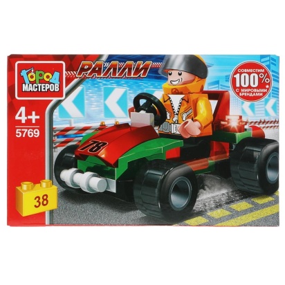 Конструктор гонщик на карте, 38 дет. 5769-KK