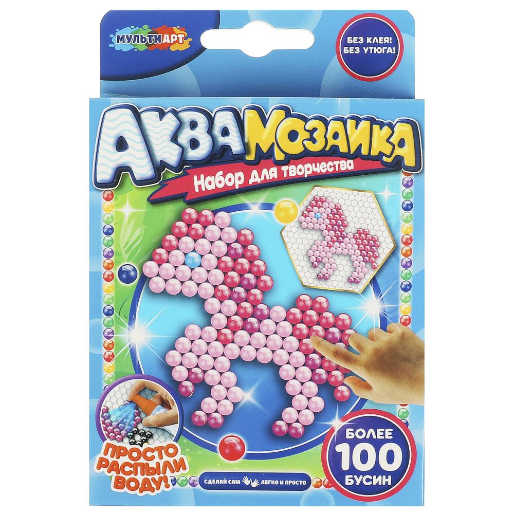 Аквамозаика 100 бусин пони МУЛЬТИ АРТ AB-100PONY