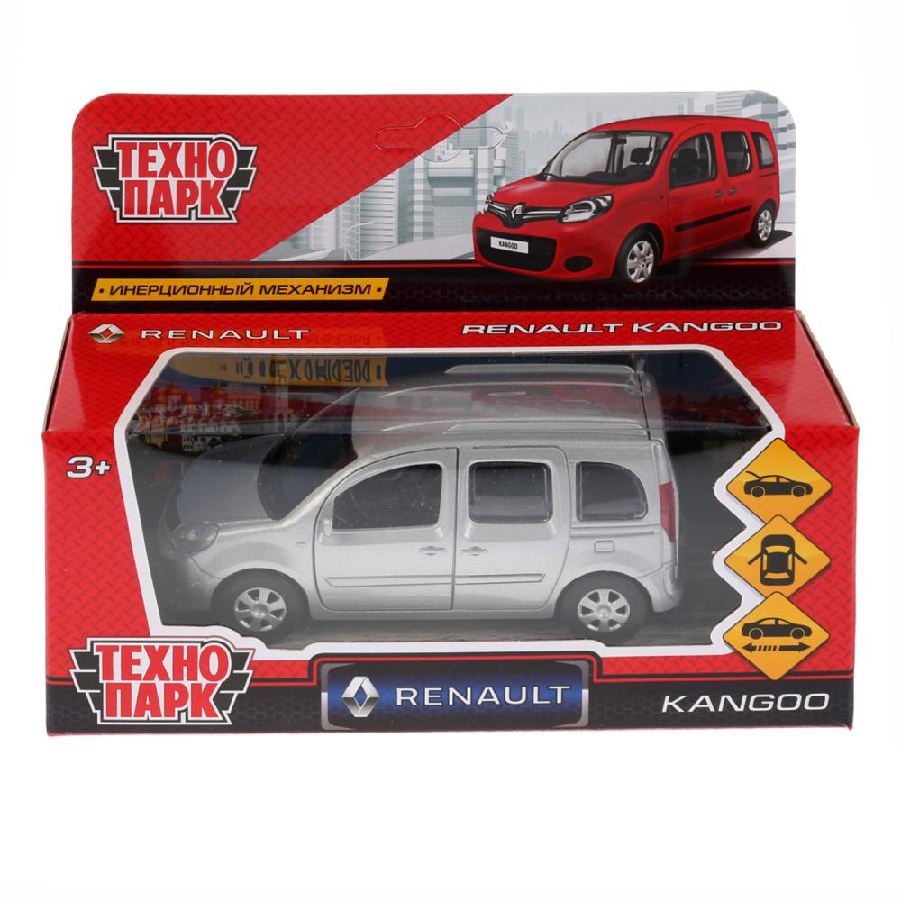 Технопарк. Машина металл "RENAULT KANGOO" 12см, открыв. двери, инерц., СЕРЕБР, KANGOO-SL