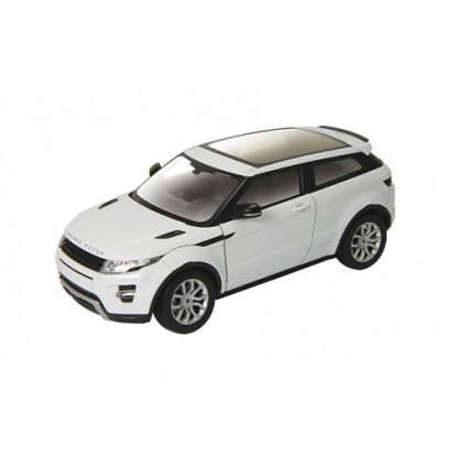 Игрушка модель машины 1:34-39 Range Rover Evoque (бел, сереб)  43649D