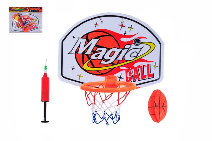Набор для игры в баскетбол (корзина, щит, мяч, игла, крепеж) 6286