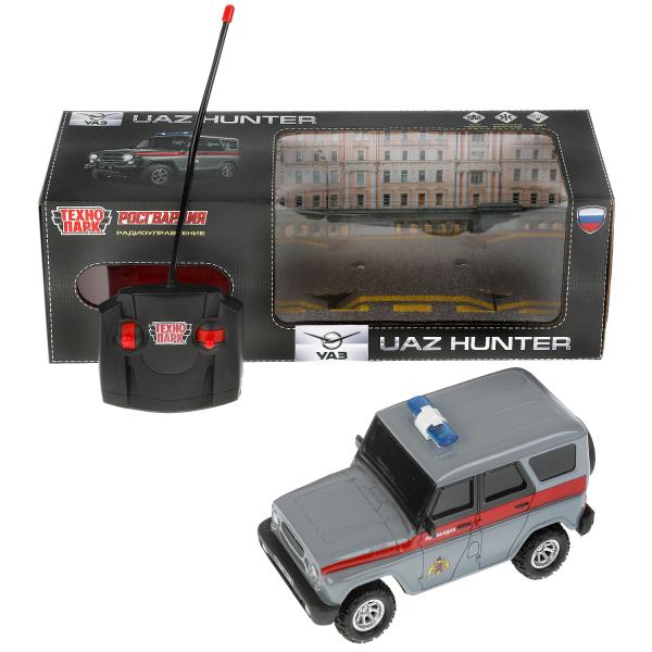 Машина р/у UAZ HUNTER росгвардия 18 см, свет, сер, кор. HUNTER-18L-RG