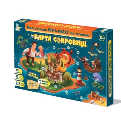 Игра настольная "Карта Сокровищ" Квест по чтению  02915 / 408063