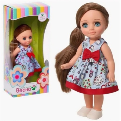 Кукла Ася летнее настроение ,28 см, пластмассовая В-3972