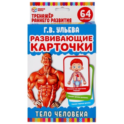 ТЕЛО ЧЕЛОВЕКА. Г.В.УЛЬЕВА "УМНЫЕ ИГРЫ" КАРТОЧКИ РАЗВИВАЮЩИЕ 299788