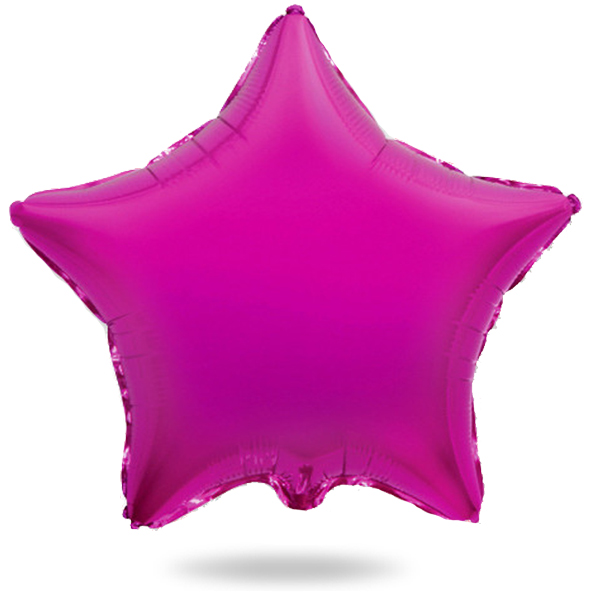 Шар (18-46 см) Звезда, Пурпурный, 1 шт.301500PU