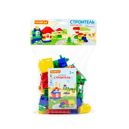 Конструктор "Строитель" (Мини, 44 элем. в мешке) 2952