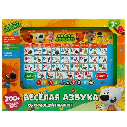 Обучающий планшет Ми-ми-мишки 300 стихов,песен,загадок,звуков.свет.кор.бат. Умка   HT568-R4
