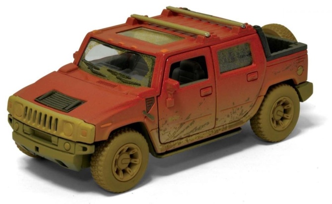 1:40 Хаммер Н2 грязный, 5097DYKT