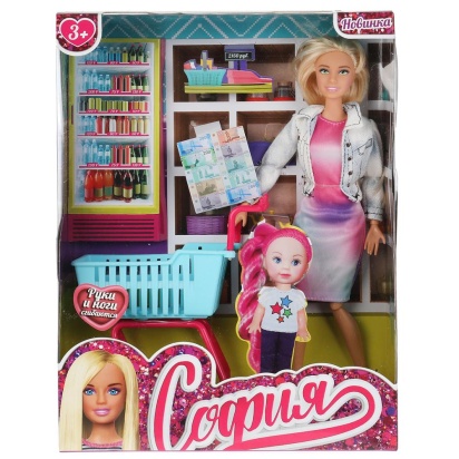 Кукла 29 см София, руки и ноги сгиб, в магазине, акс, кор КАРАПУЗ 66001-SET06-S-BB