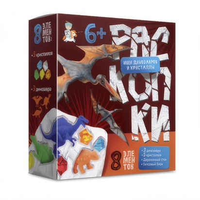 Раскопки "Ищи динозавров и кристаллы" (8 элементов)  05879 /495129