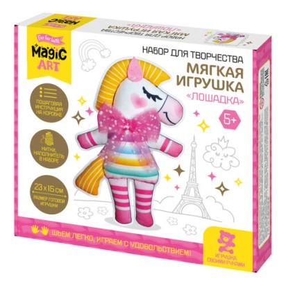 Набор для творчества Мягкая игрушка из ткани Лошадка 05818 / 993-812 / 143-098