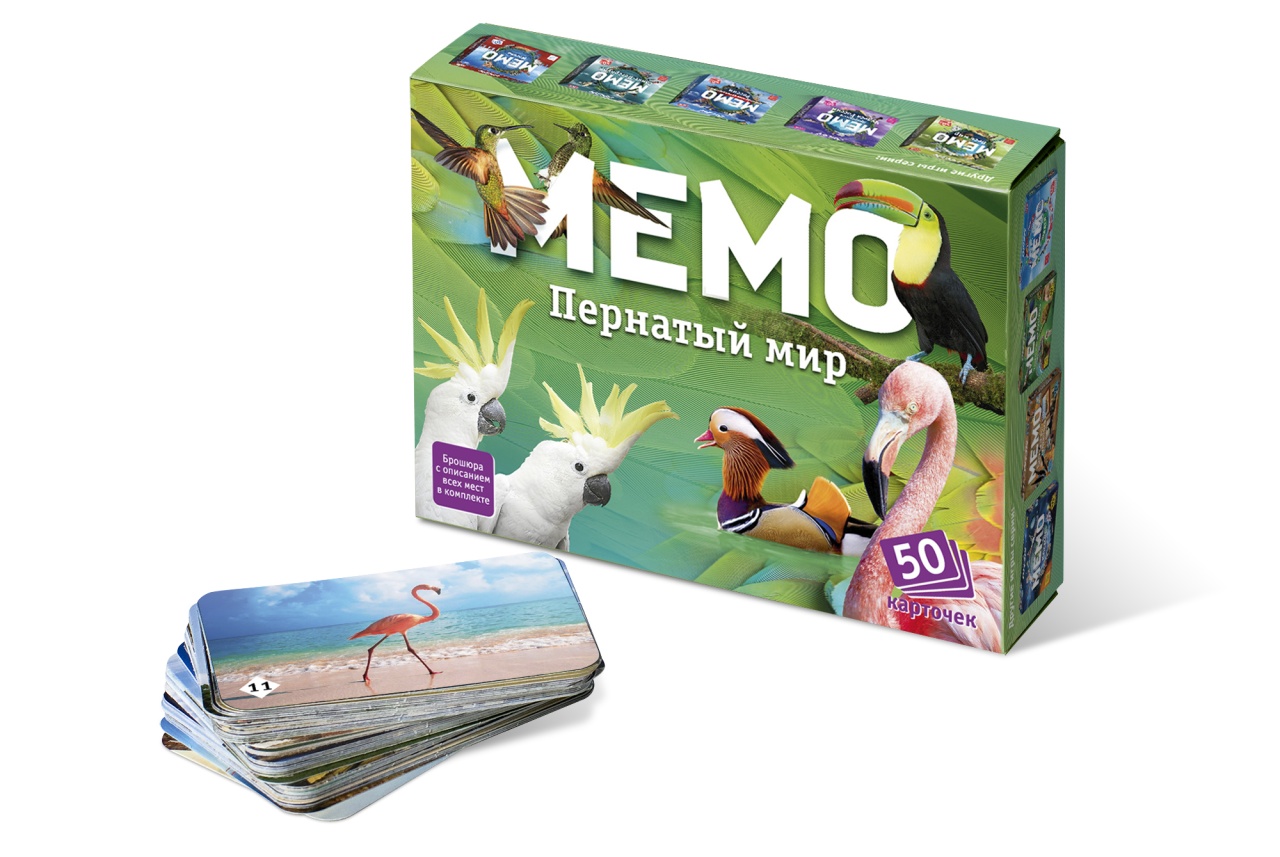 Мемо "Пернатый мир" (50 карточек) 7952