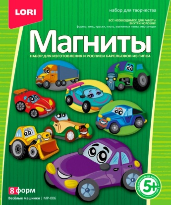 Фигурки на магнитах "Весёлые машинки"МР-006