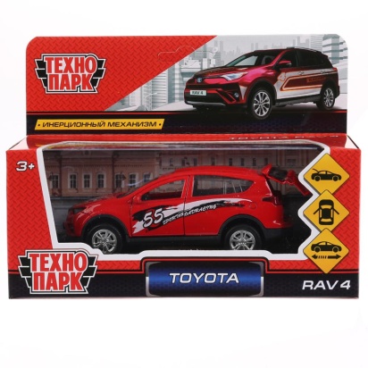 ТМ Технопарк. Машина металл "TOYOTA RAV4 СПОРТ", длина 12см, открыв. двери, инерц. RAV4-S