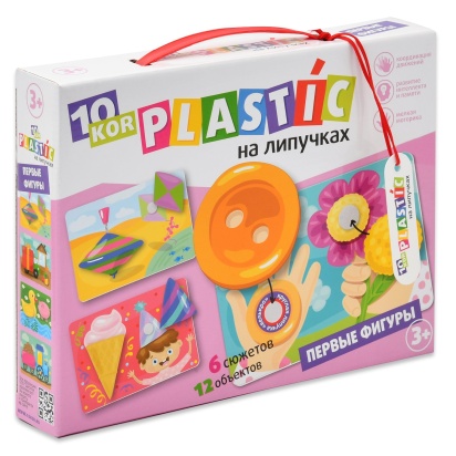 Пластик на липучках "Первые фигуры" 10KOR PLASTIC 02838