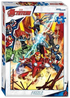 Пазлы 260 "Черная вдова" (Marvel)  95114 / 361700