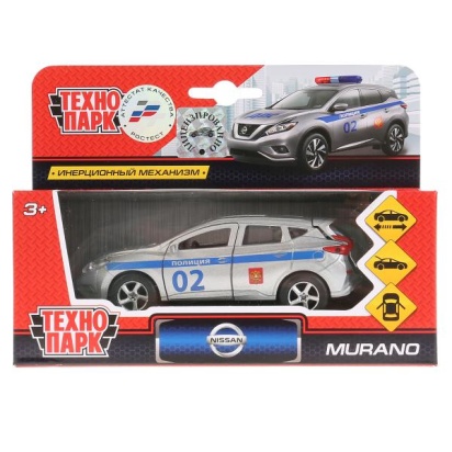 ТМ ТЕХНОПАРК. МАШИНА МЕТАЛЛ. NISSAN MURANO ПОЛИЦИЯ SB-17-75-NM-P-WB