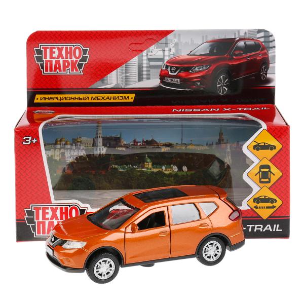 ТМ Технопарк. Машина металл "NISSAN X-TRAIL" 12см, открыв. двери, инерц, ЗОЛОТОЙ в кор., X-TRAIL-GD
