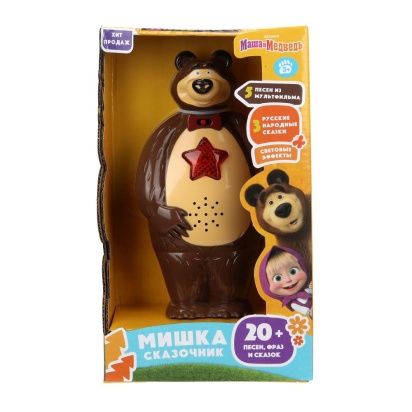 Сказочник мишка 20 песен, сказок и фраз Маша и Медведь    HT1464-R