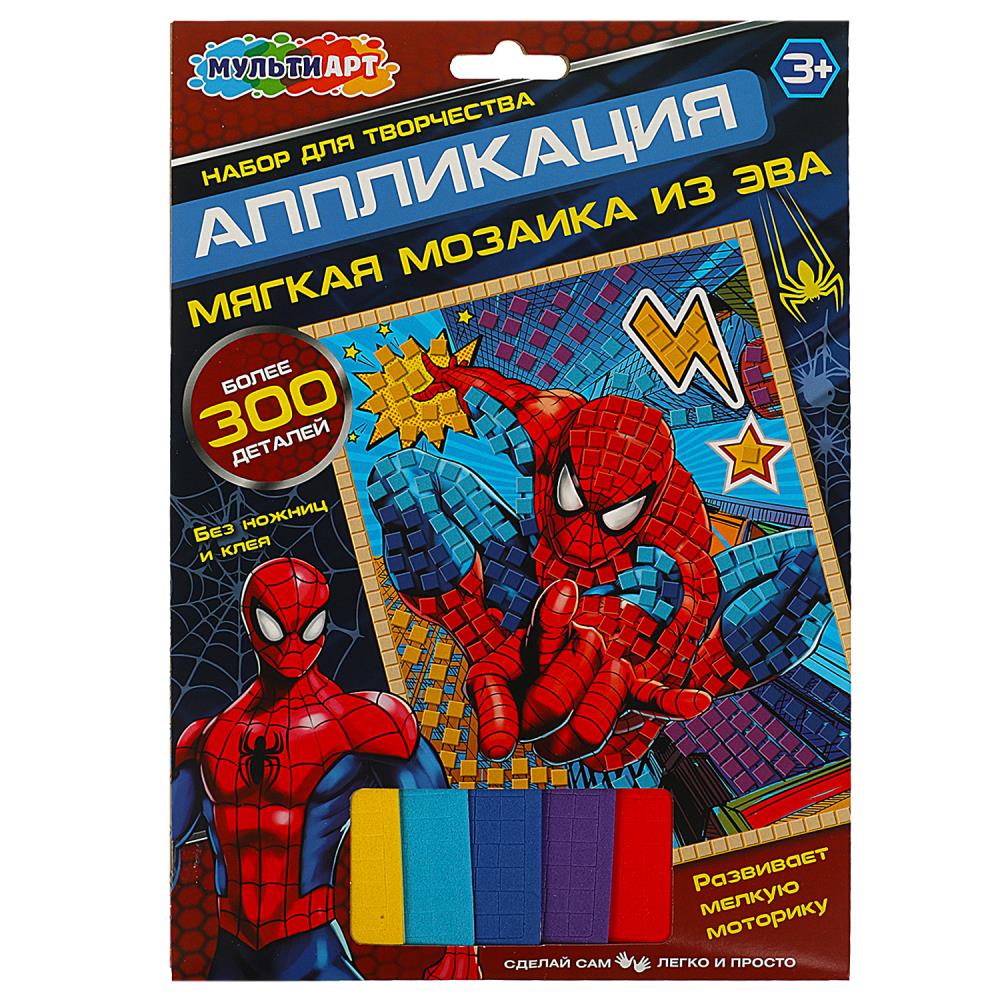 Аппликация мягкая мозаика из эва 17х23 см супергерой МУЛЬТИ АРТ  AM-MAPAUK