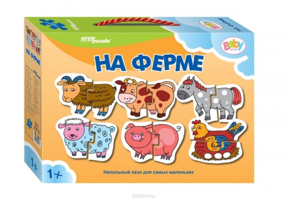 Напольный пазл-мозаика "На ферме" (Baby Step) (малые) 70111