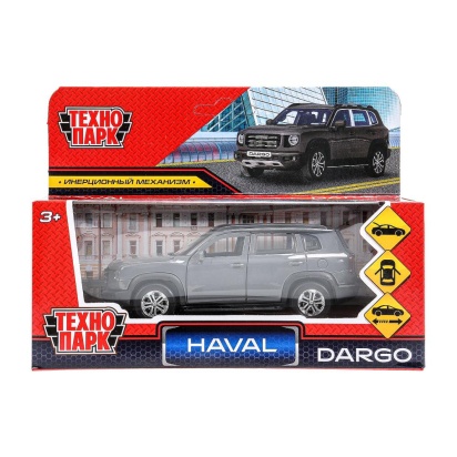 Машина металл HAVAL haval dargo,дл 12 см, дв,багаж,инер, темно-серый,   DARGO-12-GY