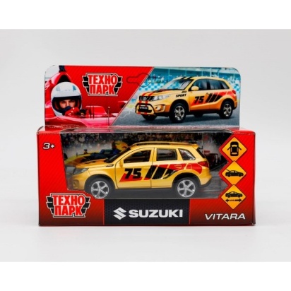Машина металл SUZUKI VITARA s 2015 СПОРТ 12 см, отк дв, баг, инер, VITARA-12SRT-YE