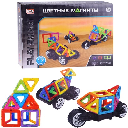 Конструктор магнитный 17 дет., в коробке 2476 / 379367
