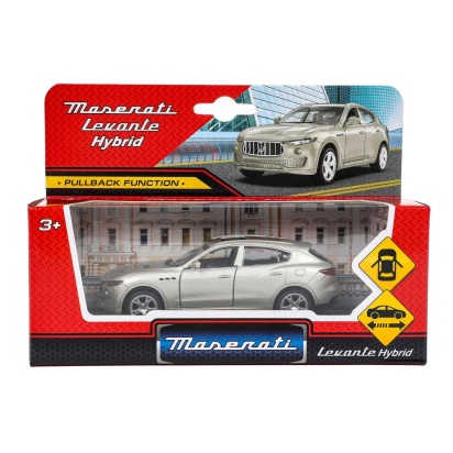 Машина металл maserati levante, 11,5 см,  двери, инерция, серебристый,  кор. Технопарк   67348
