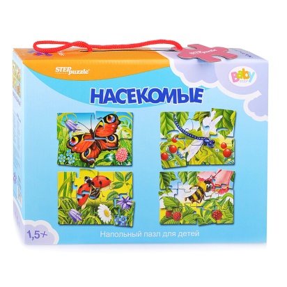 Напольный пазл-мозаика "Насекомые" (средние),  70106 / 246171