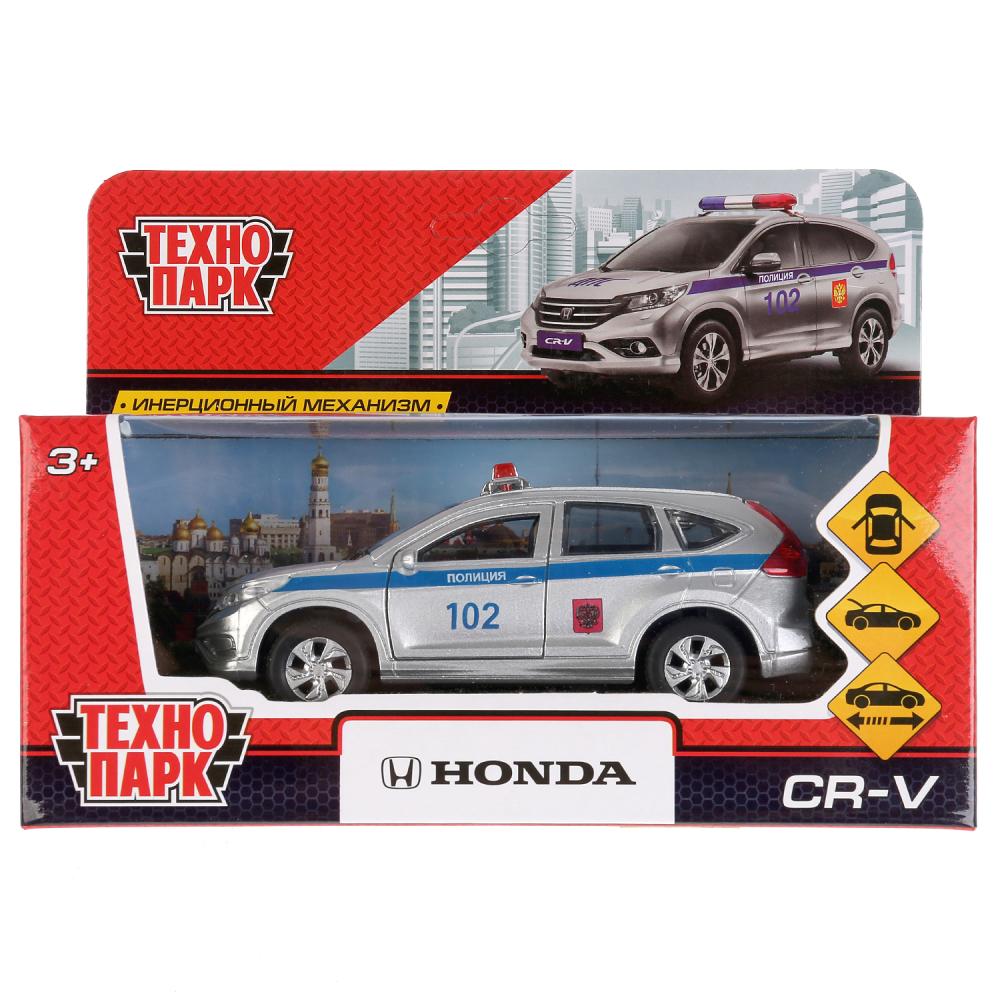 Машина металл "HONDA CR-V ПОЛИЦИЯ", длина 12см, открыв. двери, инерц, в кор. Технопарк CR-V-P