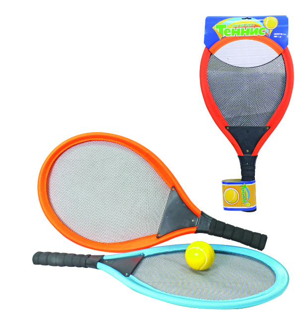 Набор для тенниса, ракетки мягкие 27x54 см, мячик