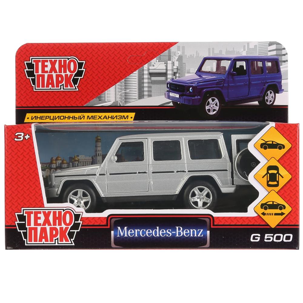 Технопарк. Машина металл "MERCEDES-BENZ G-CLASS" 12см, открыв. двери, инерц, СЕРЕБР. G-СLASS-SL