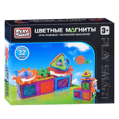 Конструктор магнитный "Цветные магниты"   2495 / 422082