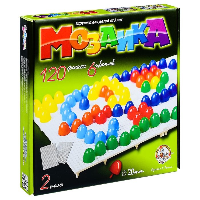 Мозаика 6цвет 2поля 02001