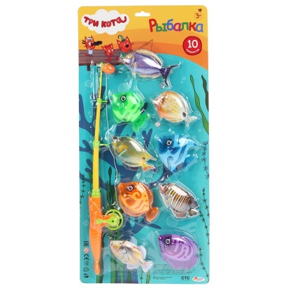 Игра рыбалка, Три Кота на карт., 53*25,5*3см ИГРАЕМ ВМЕСТЕ   1508V035-R