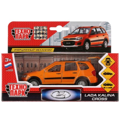 Машина металл LADA Kalina Cross 12см, открыв. двери и багажник, инерц. в кор. Технопарк SB-16-46-N(O